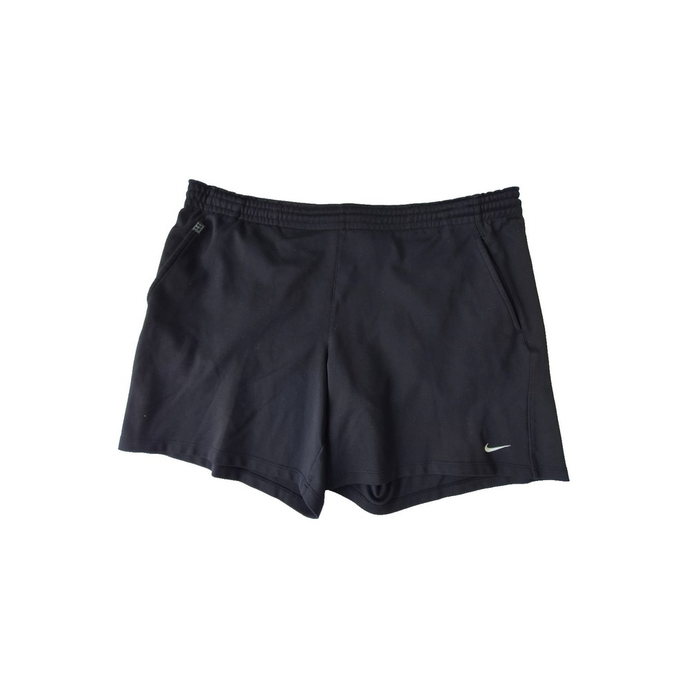 Nike FitDry Running Shorts Mens Medium Black Zip Pocket Athletic Training Gym